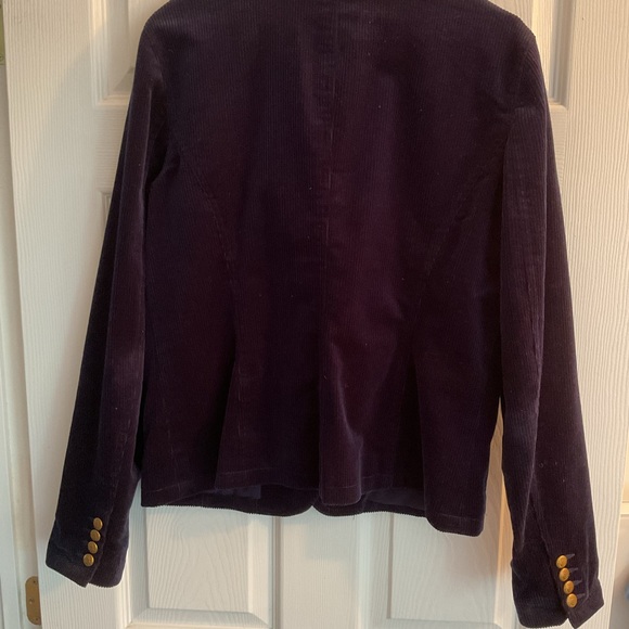 LAUREN/RALPH LAUREN NAVY CORDUROY LINED JACKET SIZE 14 - Picture 2 of 4